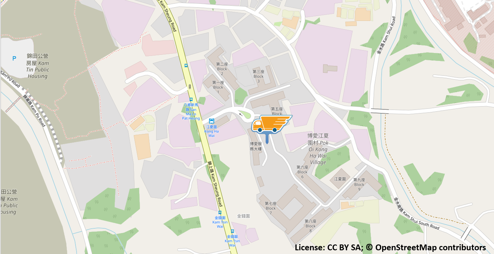 Map of Pok Oi Kong Ha Wai Village